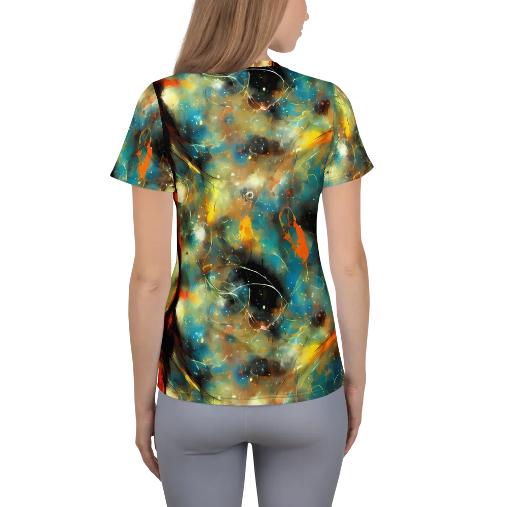 Kohn Cubism on Women's Athletic T-Shirt — Back