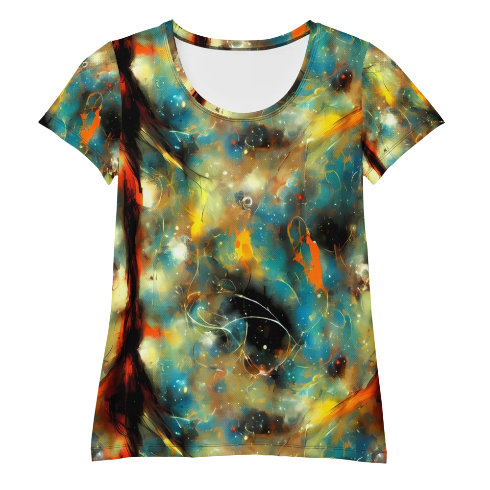 Kohn Cubism on Women's Athletic T-Shirt — Front