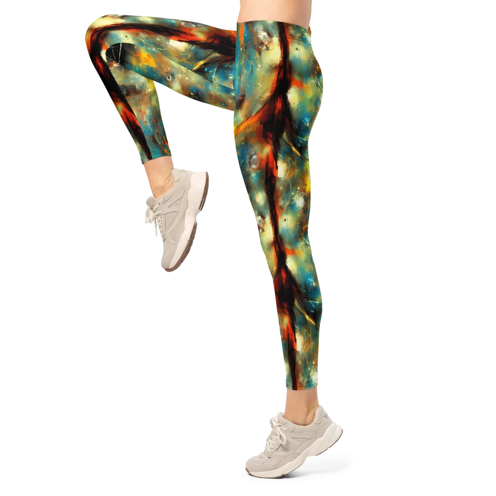 Kohn Cubism on Leggings — Left