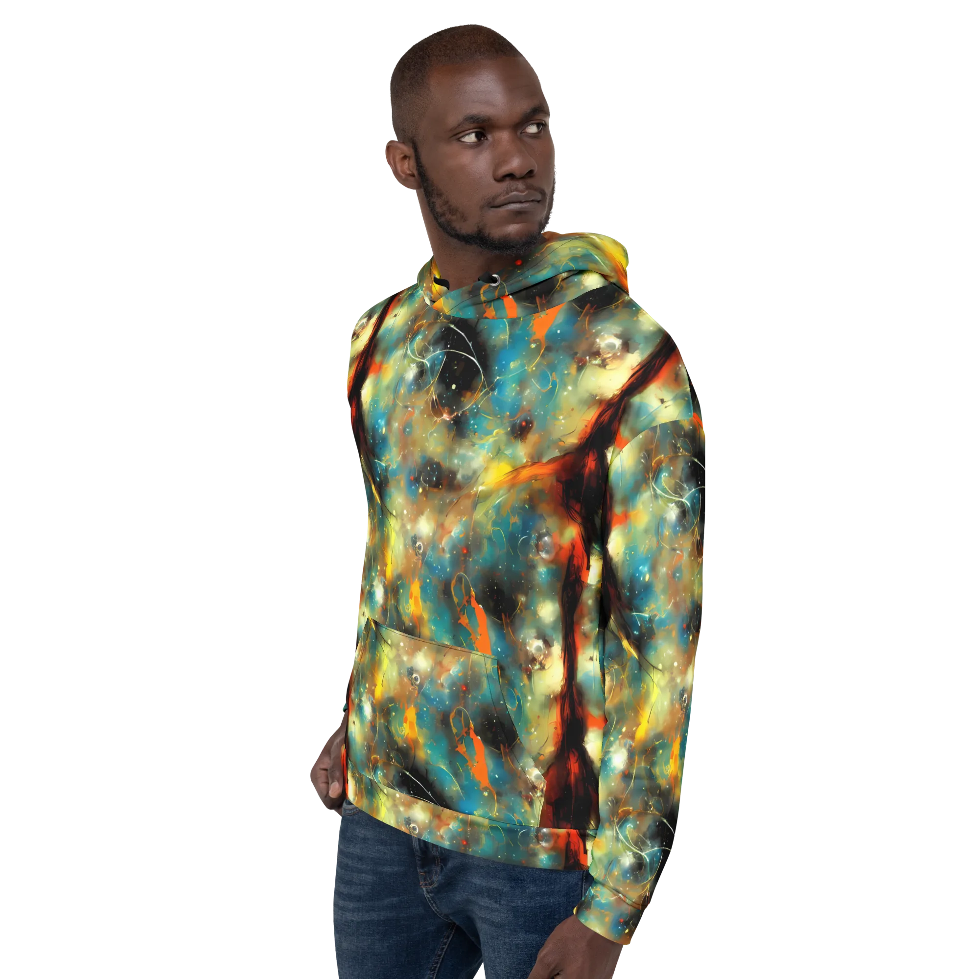 Kohn Cubism on Hoodie — Left