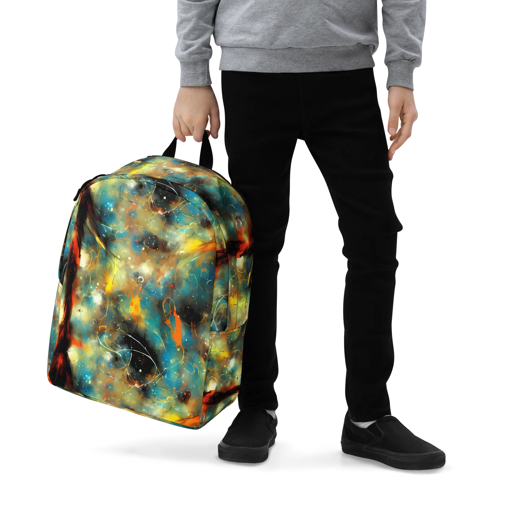 Kohn Cubism on Minimalist Backpack — Zoomed-in
