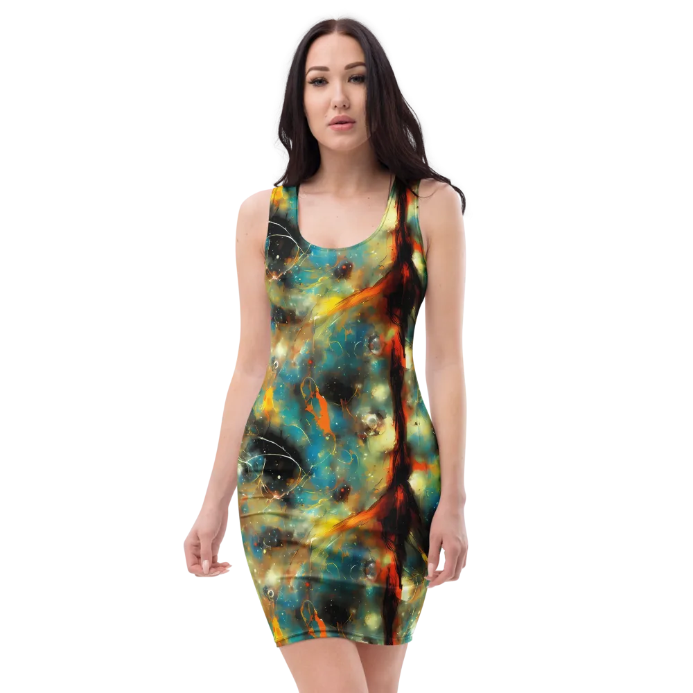 Kohn Cubism on Bodycon Dress — Front