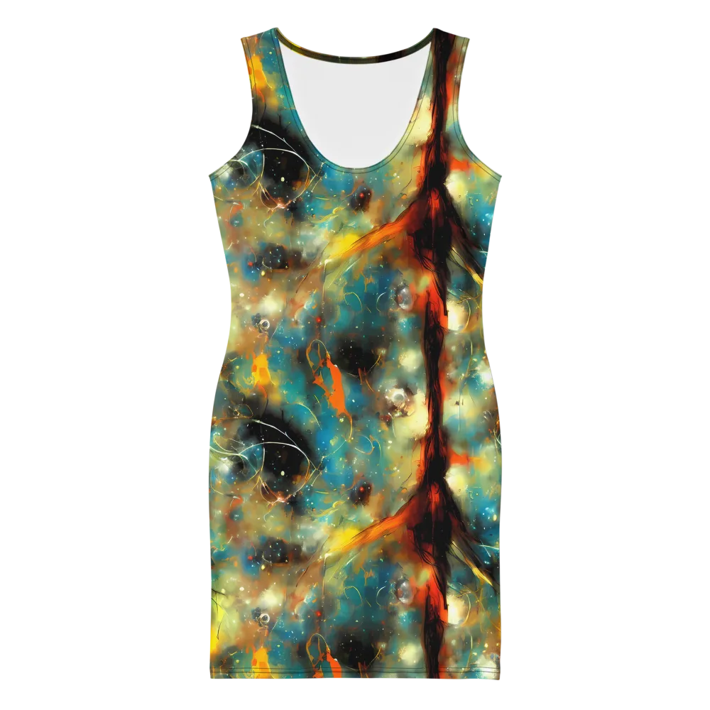 Kohn Cubism on Bodycon Dress — Front