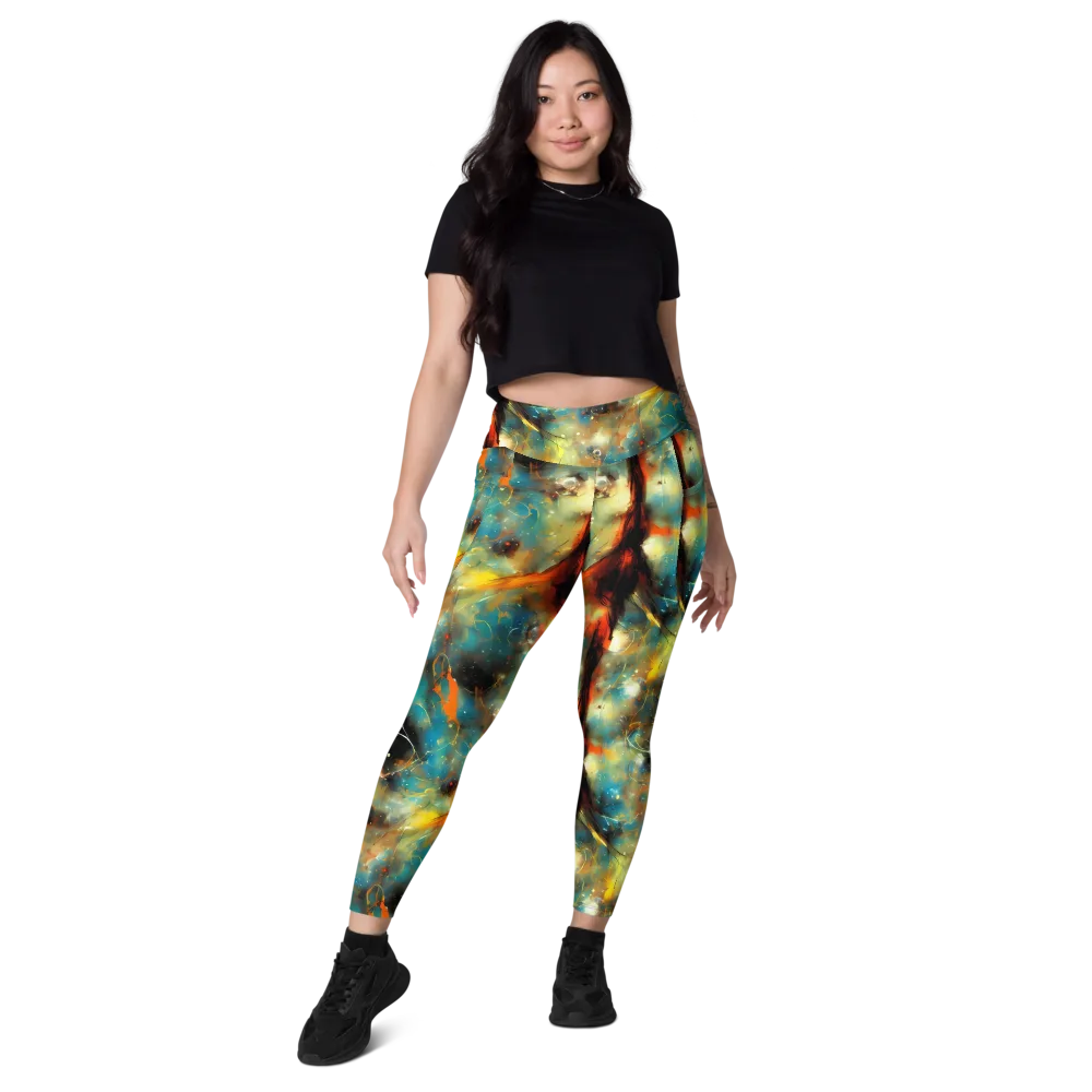 Kohn Cubism on Leggings with Pockets — Front