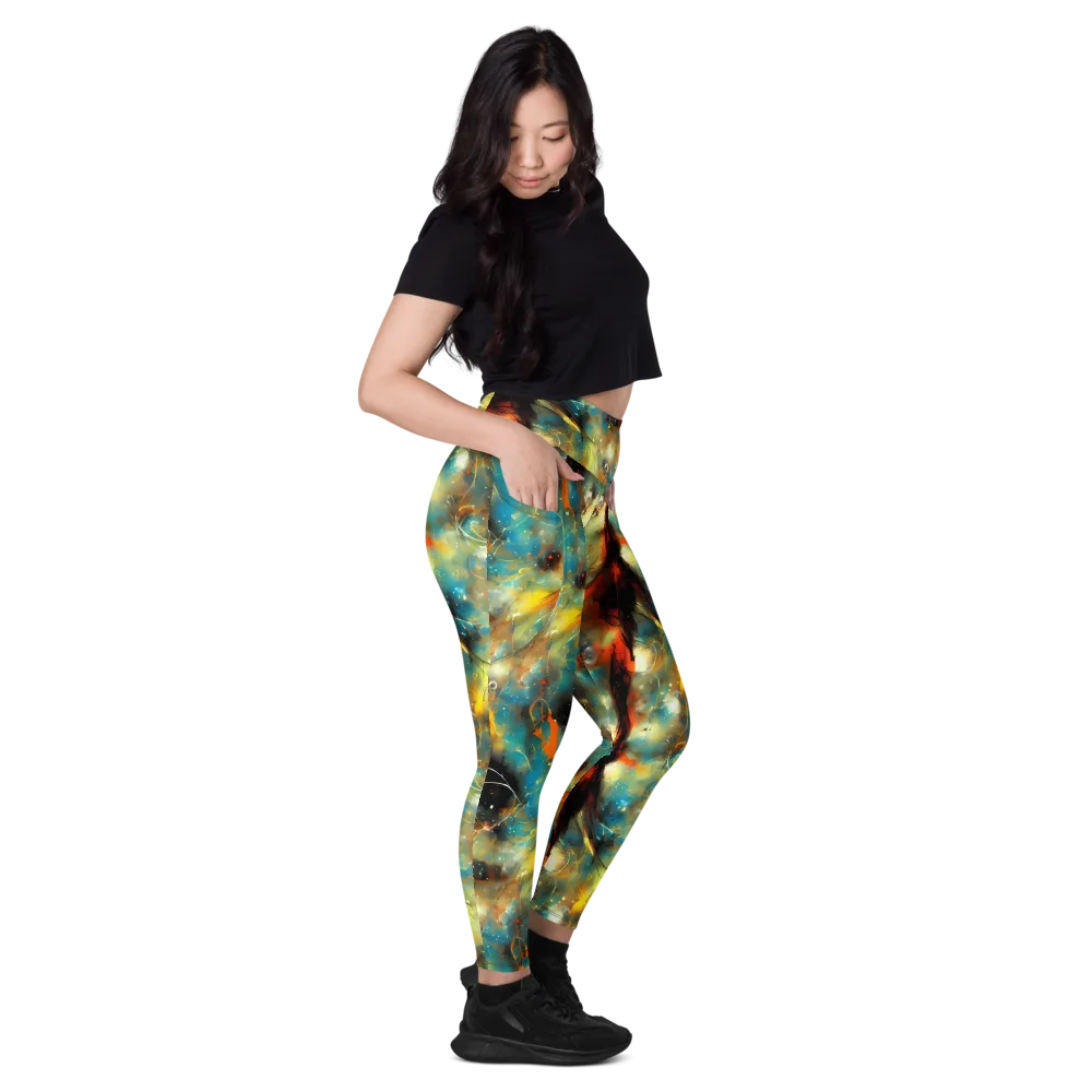 Kohn Cubism on Leggings with Pockets — Right