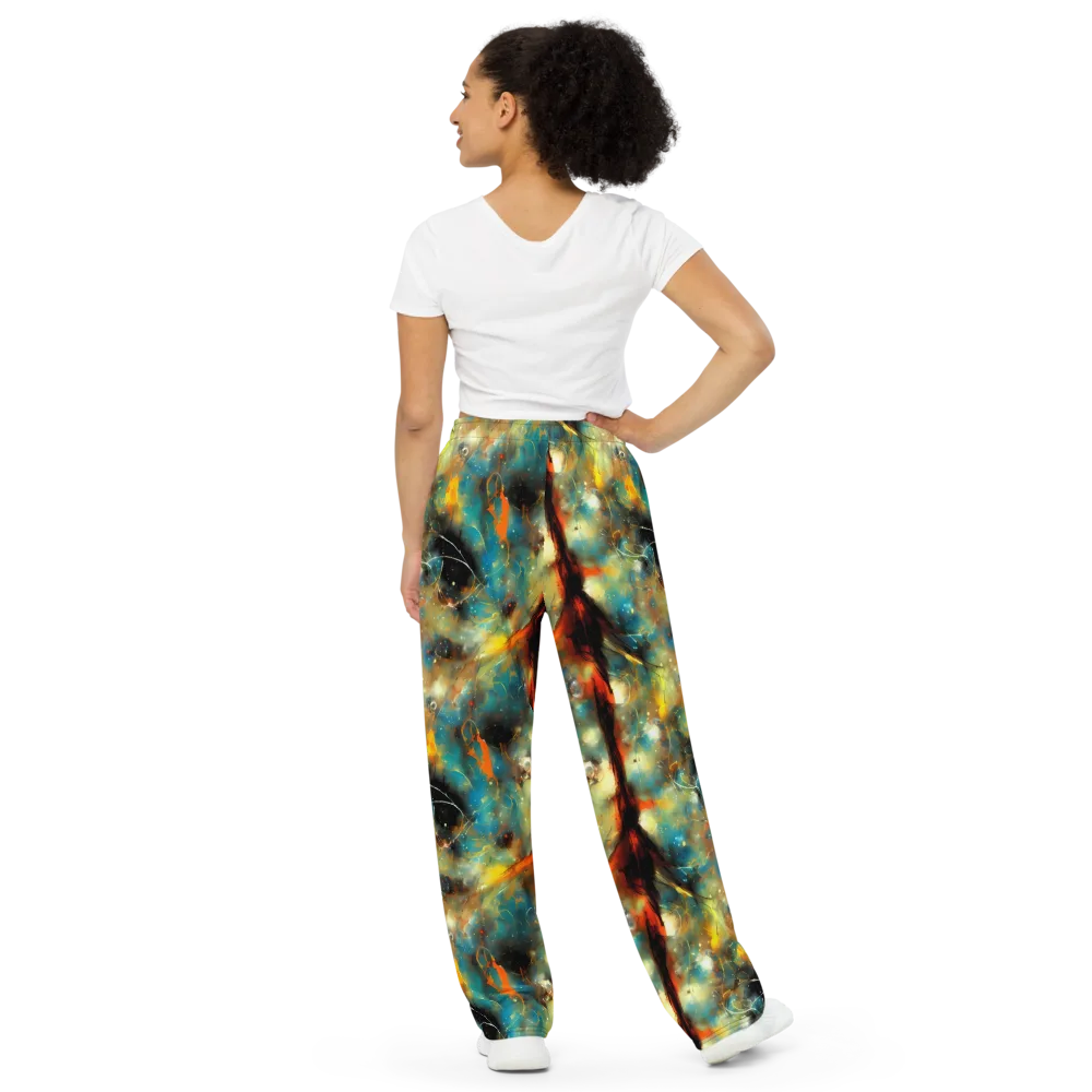 Kohn Cubism on Wide-Leg Pants — Back