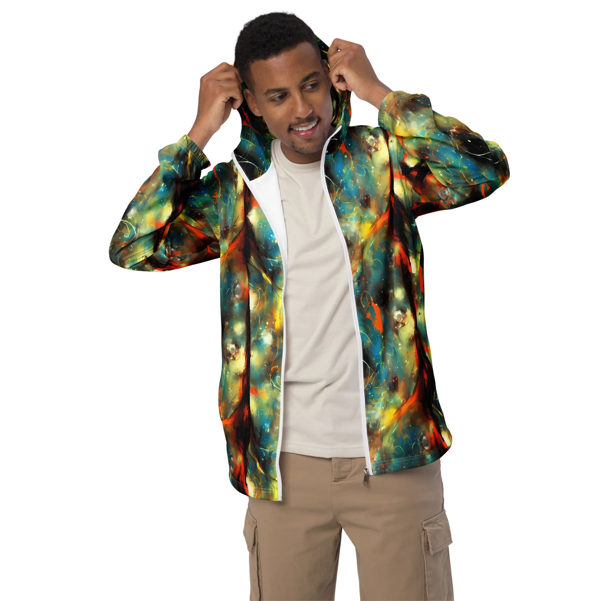Kohn Cubism on Men's Windbreaker — Front