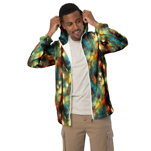 Kohn Cubism on a Men's Windbreaker