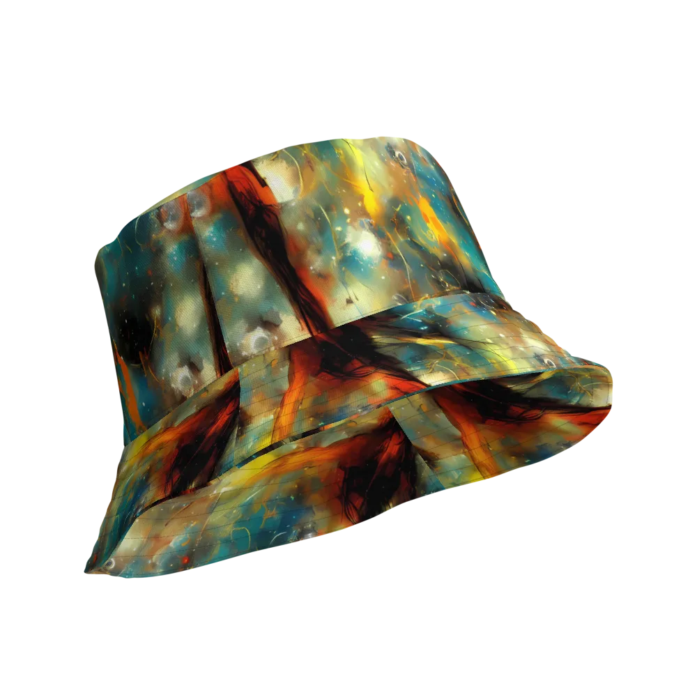 Kohn Cubism on Reversible Bucket Hat — Product details Outside