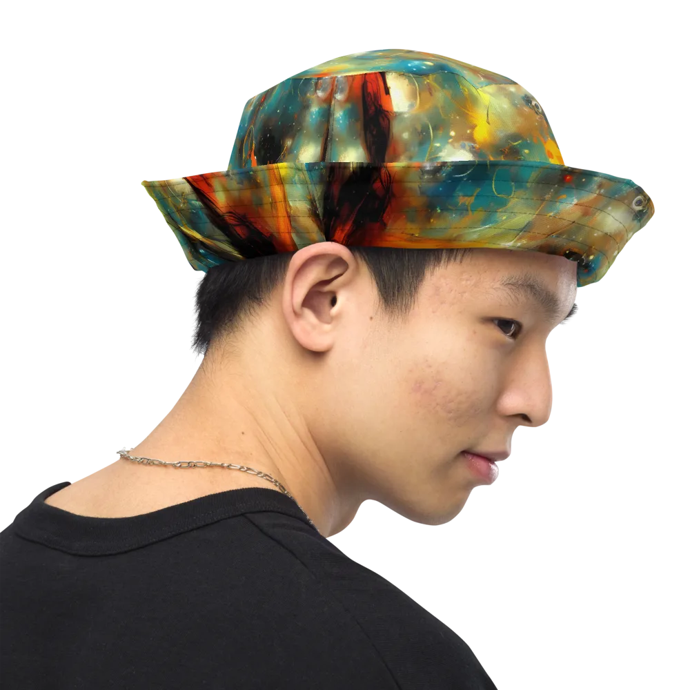 Kohn Cubism on Reversible Bucket Hat — Right Outside