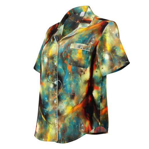 Kohn Cubism on a Women's Short Sleeve Pajama Top