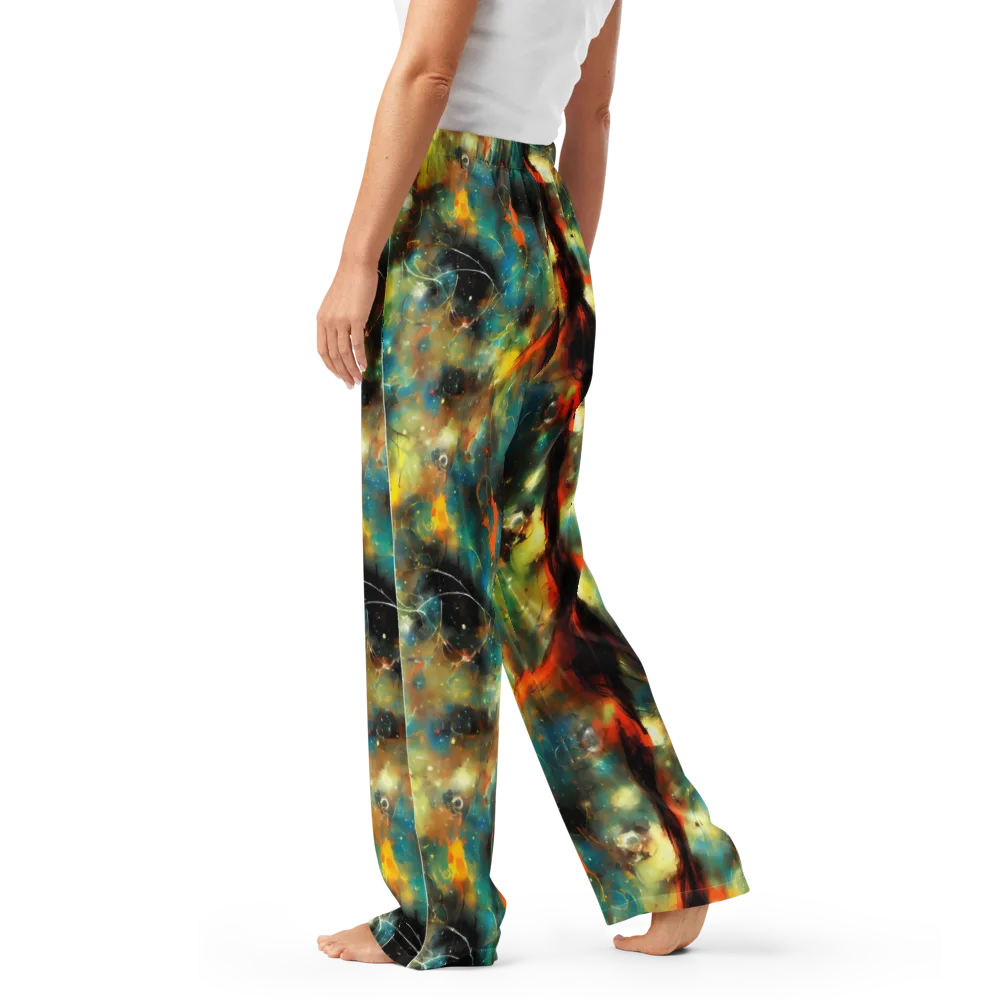 Kohn Cubism on Women's Pajama Pants — Left