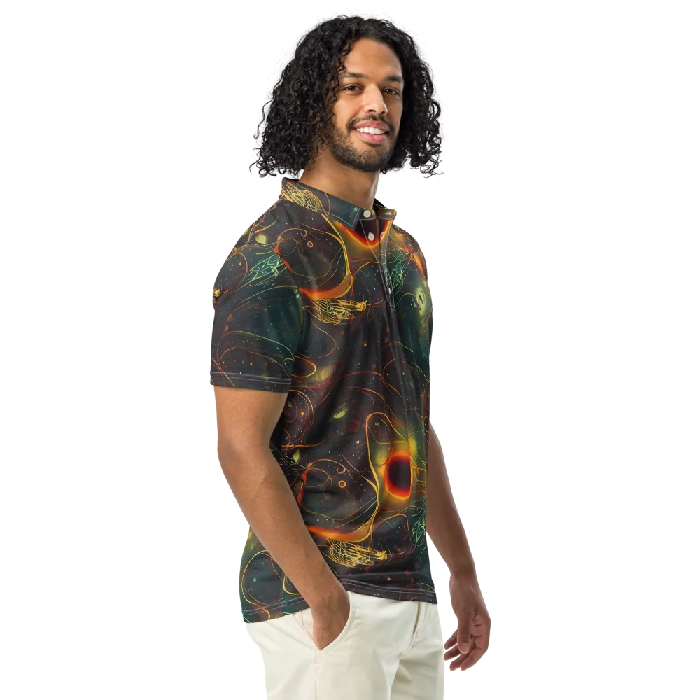 Templesmith Twirl on Men's Slim Fit Polo Shirt — Right Front