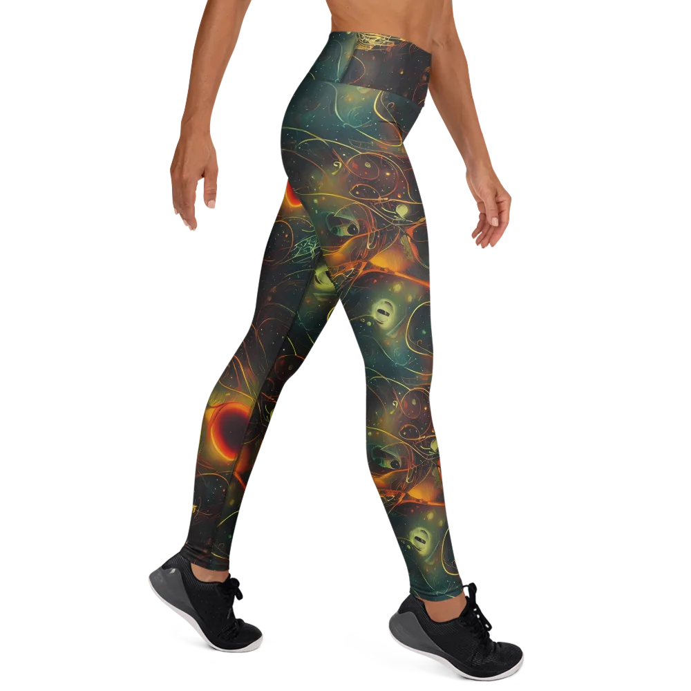 Templesmith Twirl on Yoga Leggings — Right