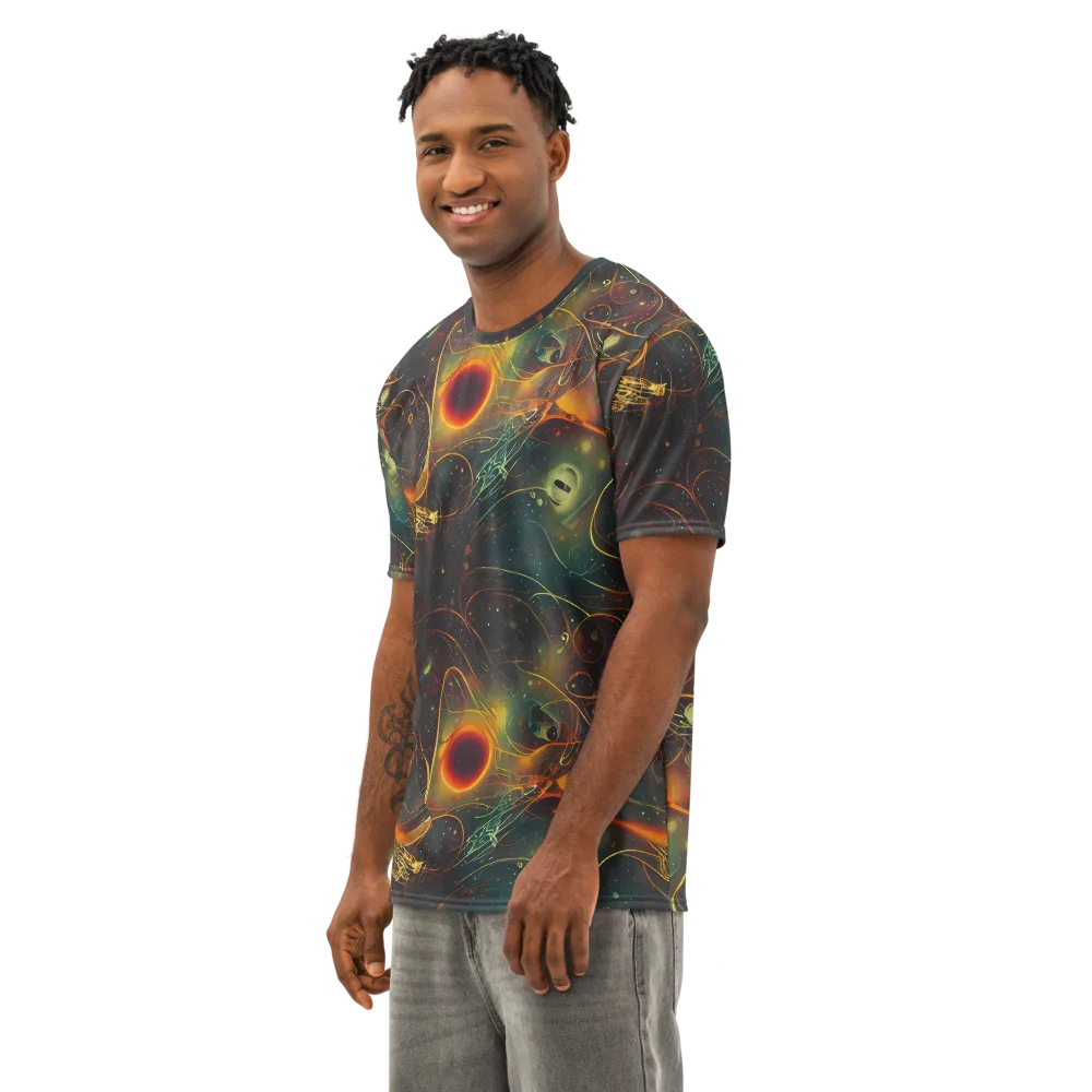 Templesmith Twirl on Men's Cotton Crew Neck T-Shirt — Left Front