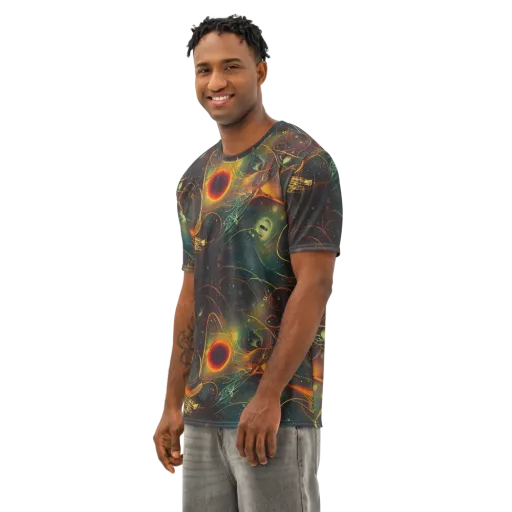 Templesmith Twirl on a Men's Cotton Crew Neck T-Shirt