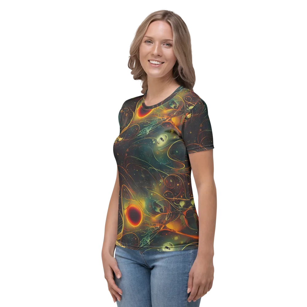 Templesmith Twirl on Women's Crew Neck T-Shirt — Left