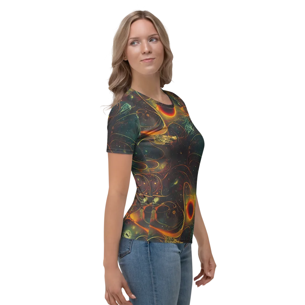 Templesmith Twirl on Women's Crew Neck T-Shirt — Right