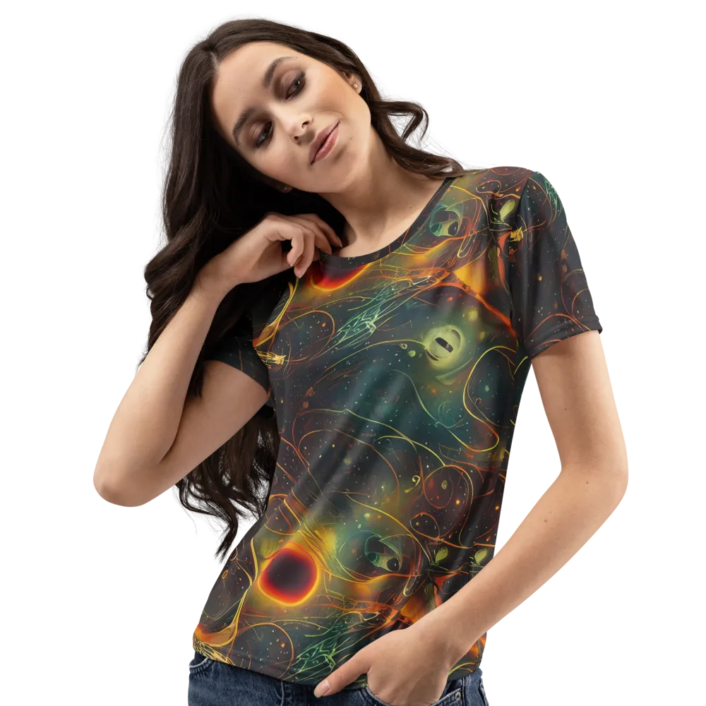 Templesmith Twirl on Women's Crew Neck T-Shirt — Left Front