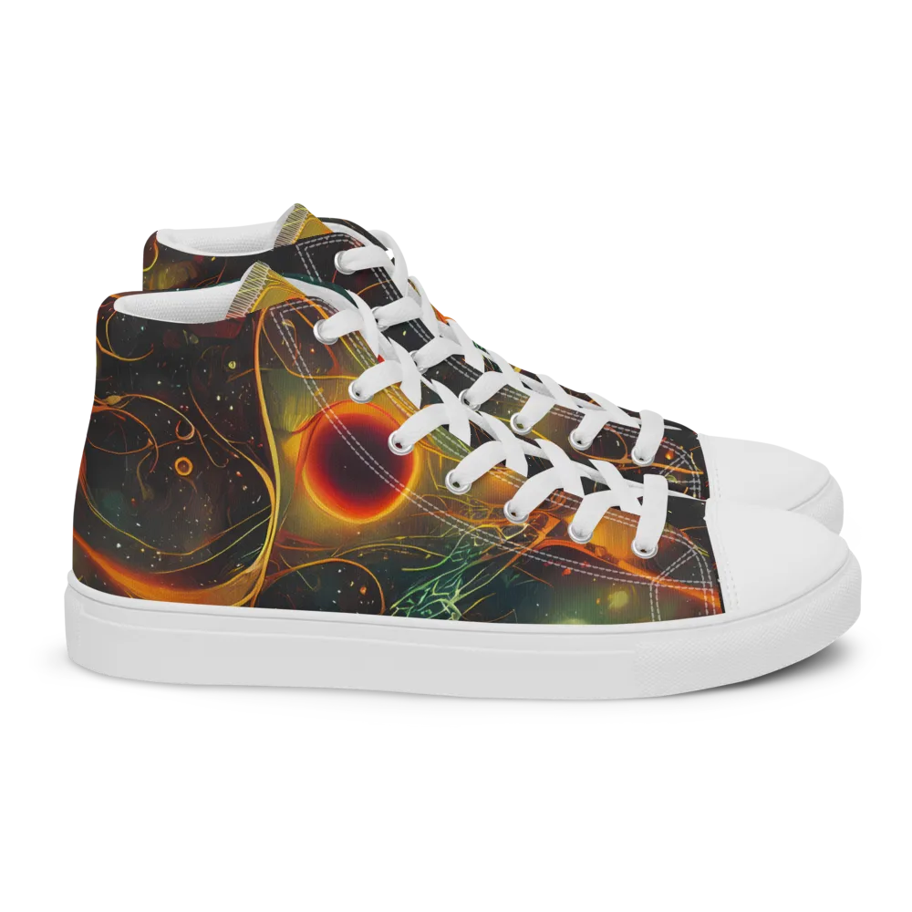 Templesmith Twirl on Women's High Top Canvas Shoes — Right