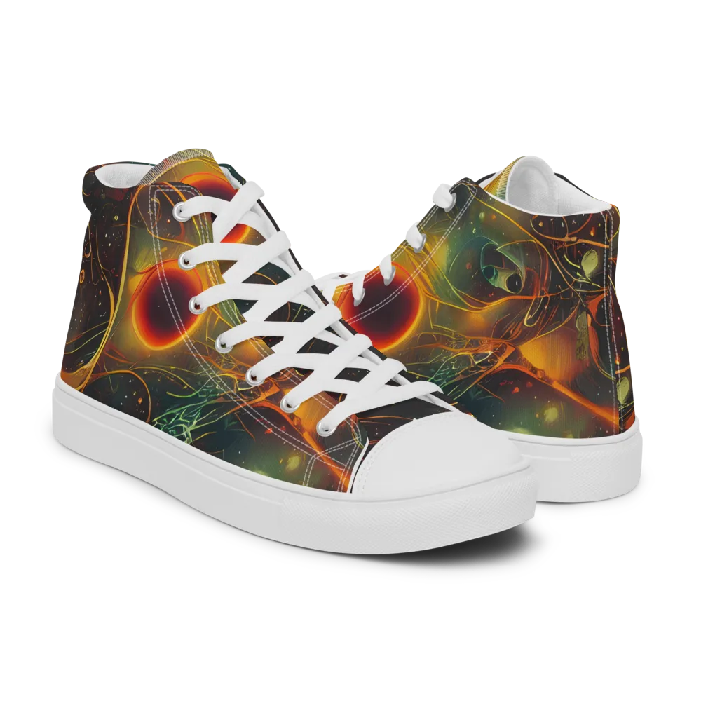 Templesmith Twirl on Women's High Top Canvas Shoes — Right