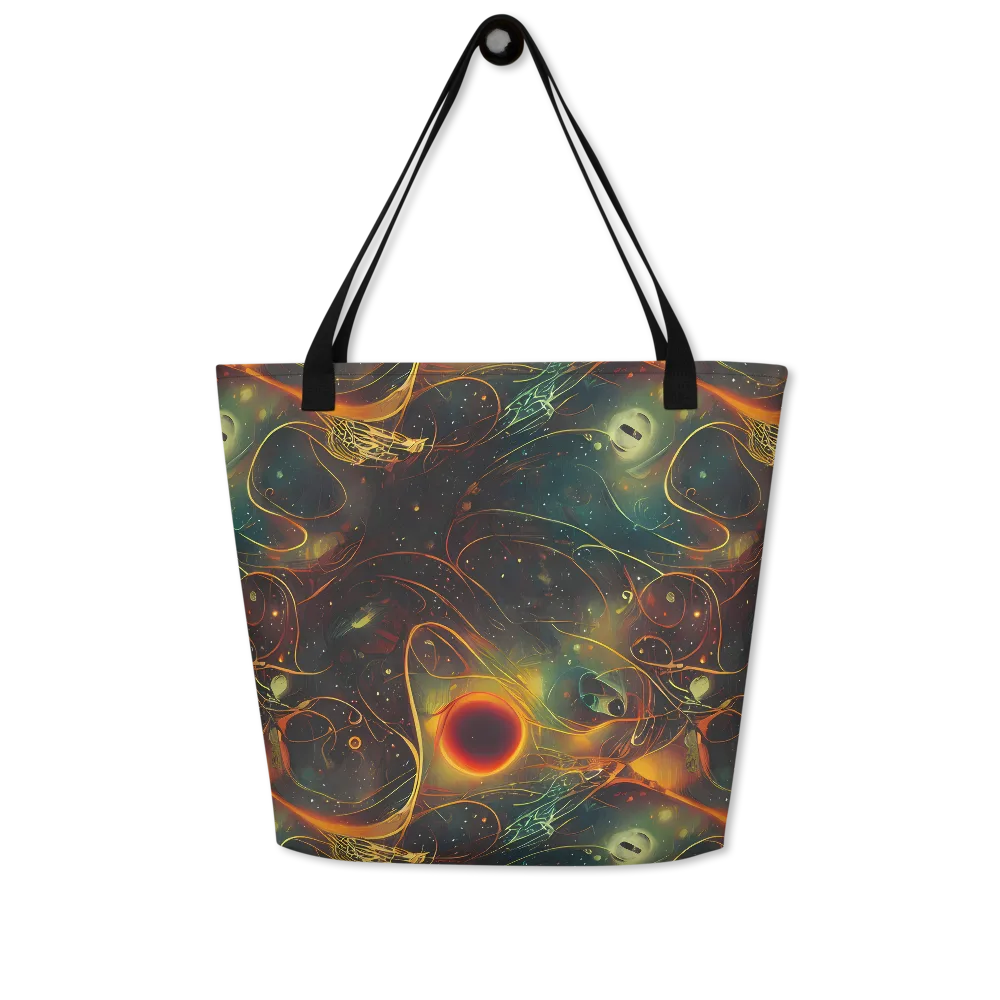 Templesmith Twirl on Large Tote Bag W/ Pocket — Front