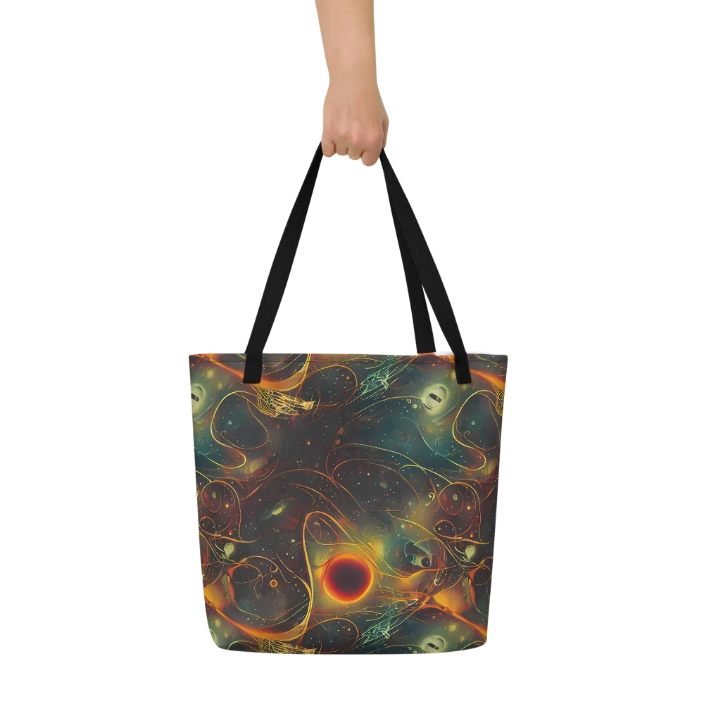 Templesmith Twirl on Large Tote Bag W/ Pocket — Front
