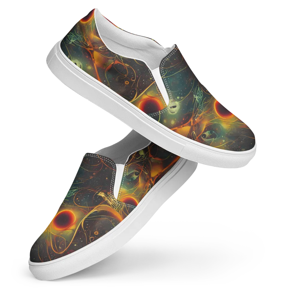 Templesmith Twirl on Women's Slip-On Canvas Shoes — Front