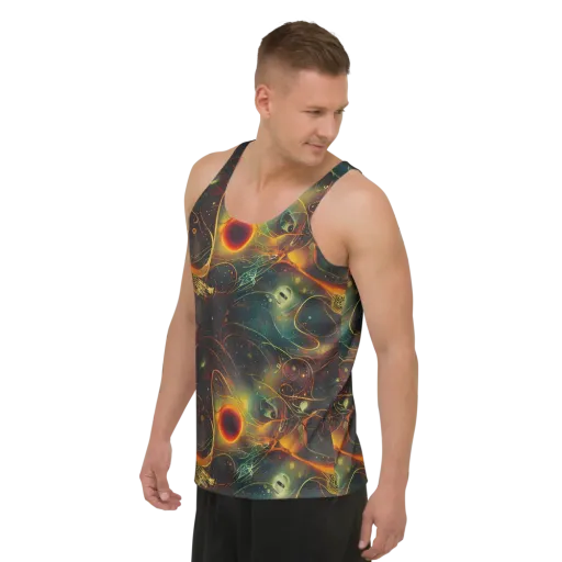 Templesmith Twirl on a Men's Tank Top
