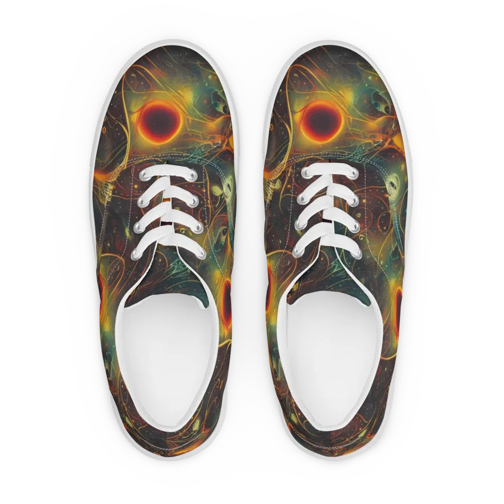 Templesmith Twirl on Men's Lace-Up Canvas Shoes — Front