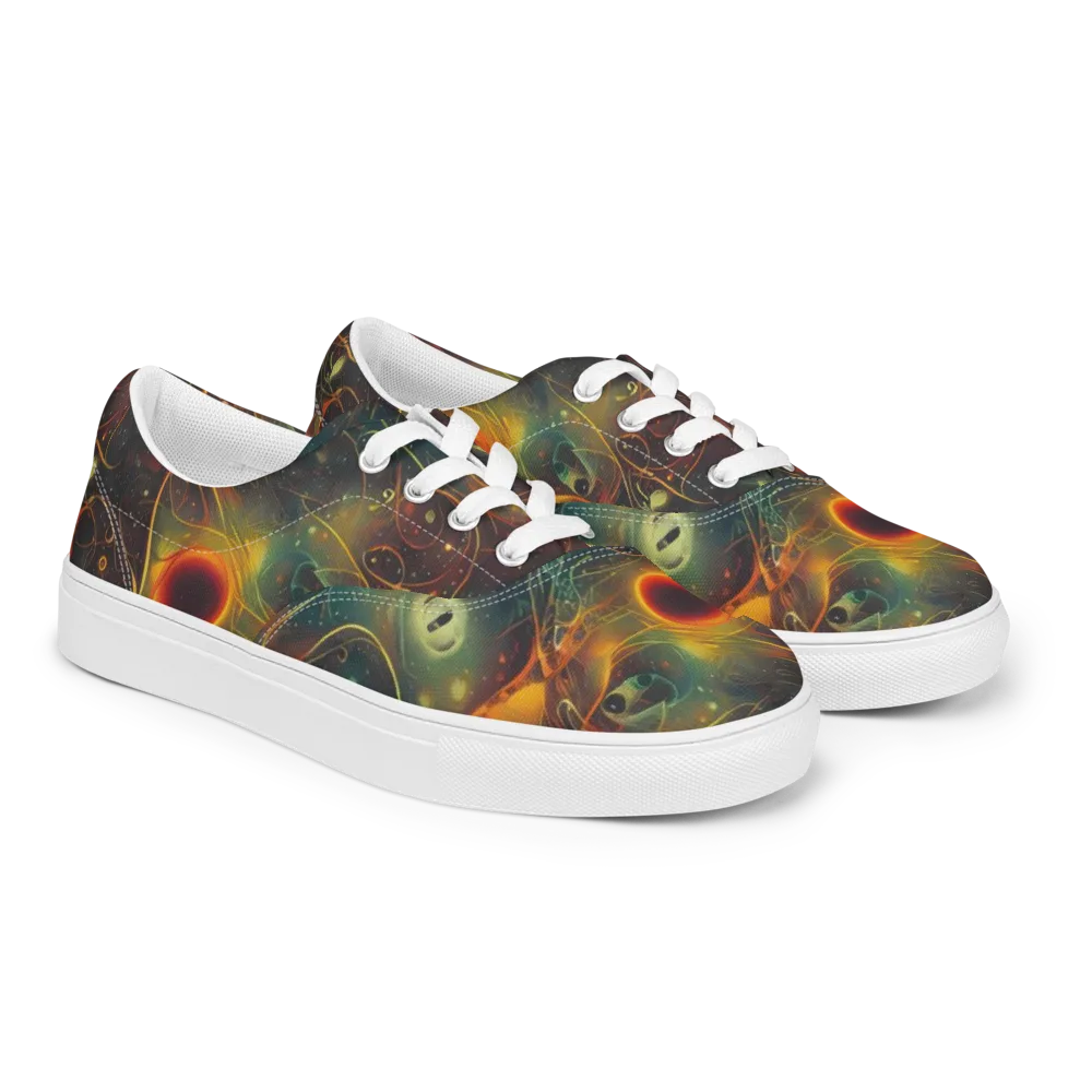 Templesmith Twirl on Men's Lace-Up Canvas Shoes — Right Front