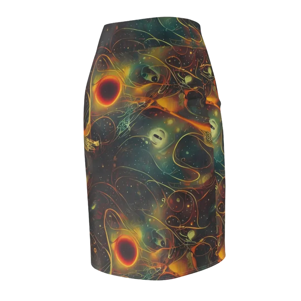 Templesmith Twirl on Pencil Skirt — Back Side