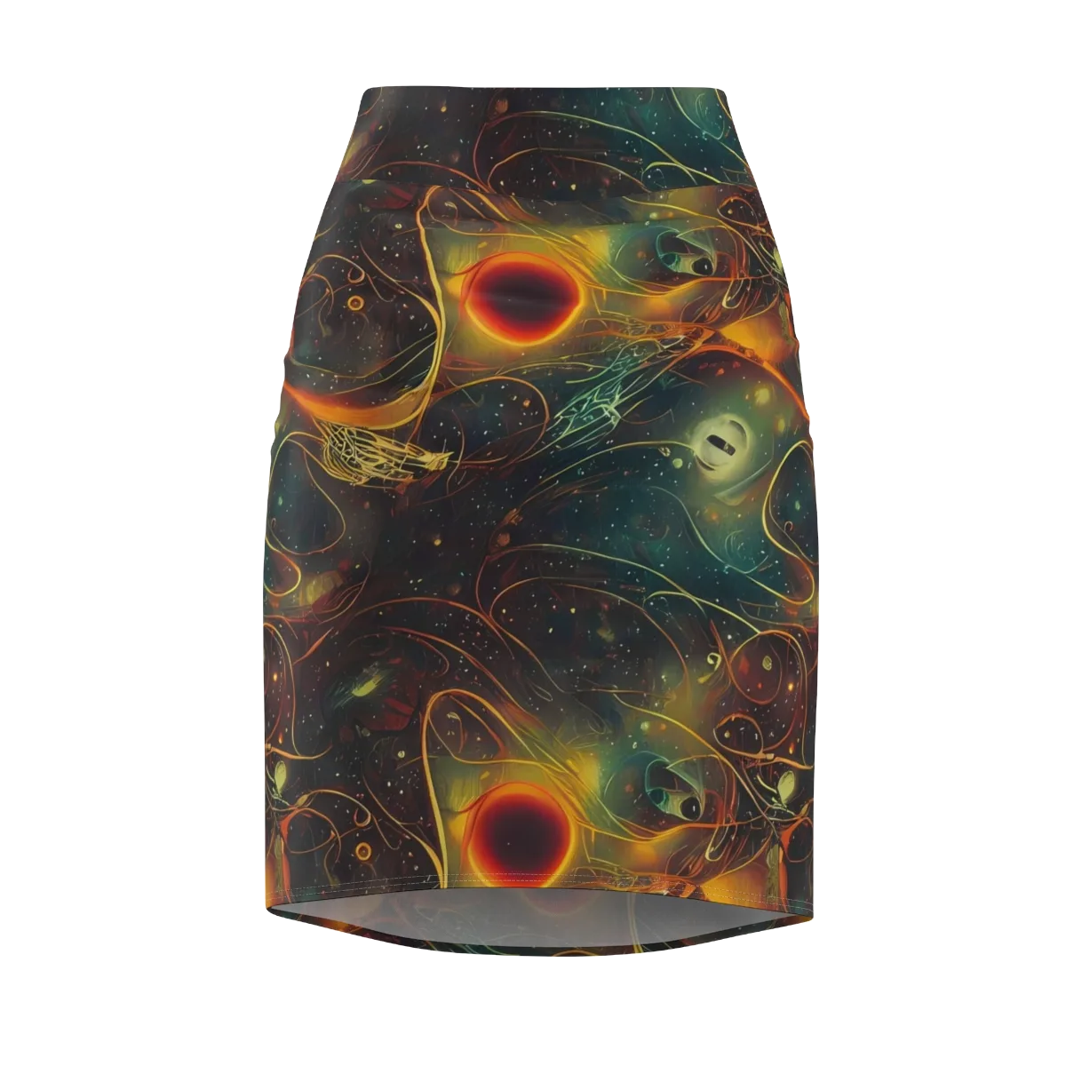 Templesmith Twirl on Pencil Skirt — Front