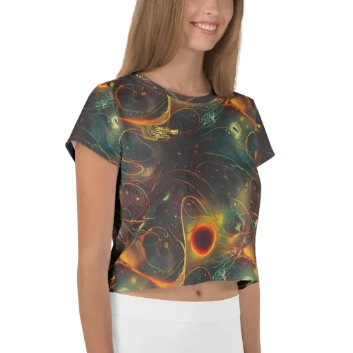 Templesmith Twirl on a Crop Tee