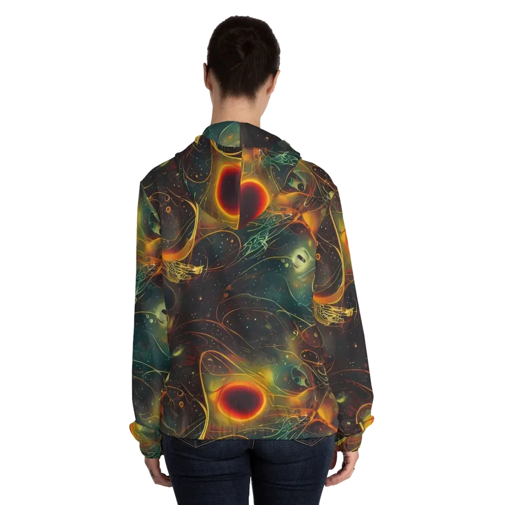 Templesmith Twirl on Women's Full-Zip Hoodie — Back On Person