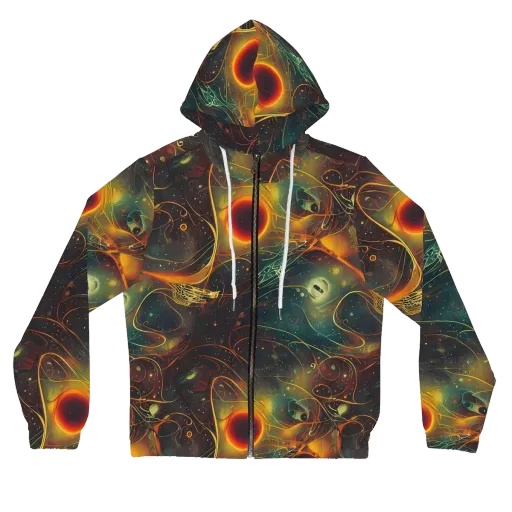Templesmith Twirl on a Women's Full-Zip Hoodie