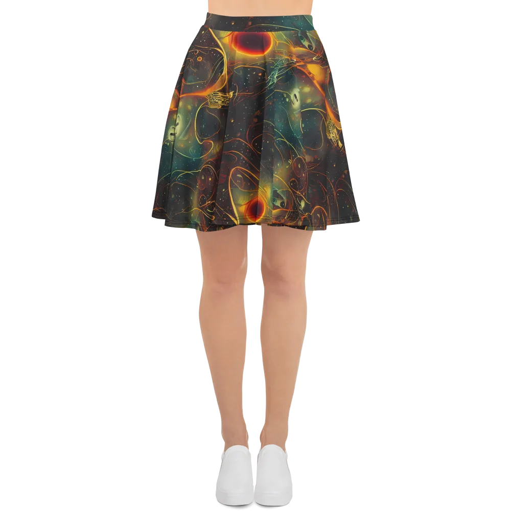 Templesmith Twirl on Skater Skirt — Front