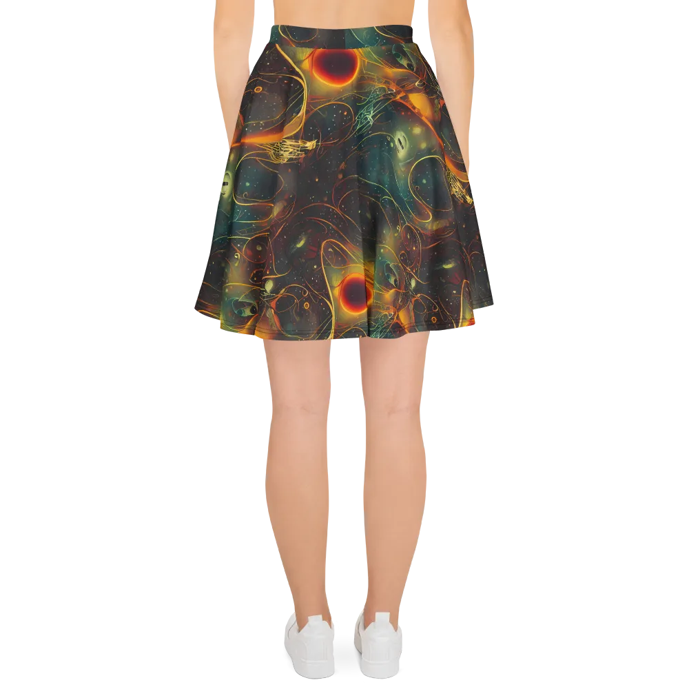 Templesmith Twirl on Skater Skirt — Back