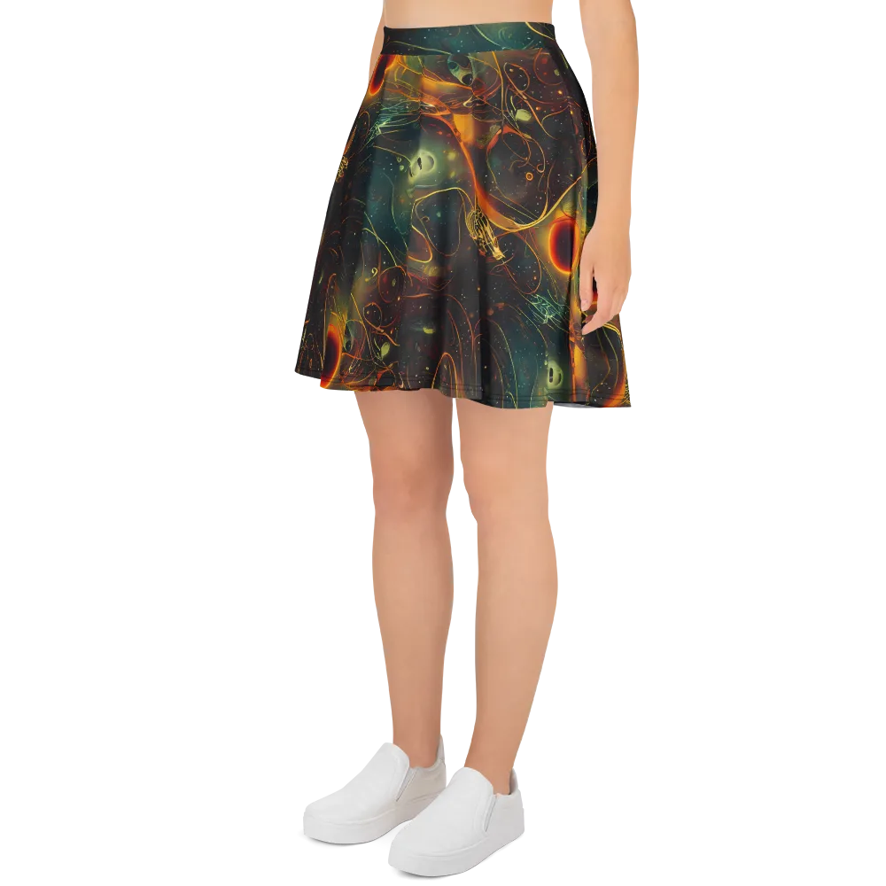 Templesmith Twirl on Skater Skirt — Left