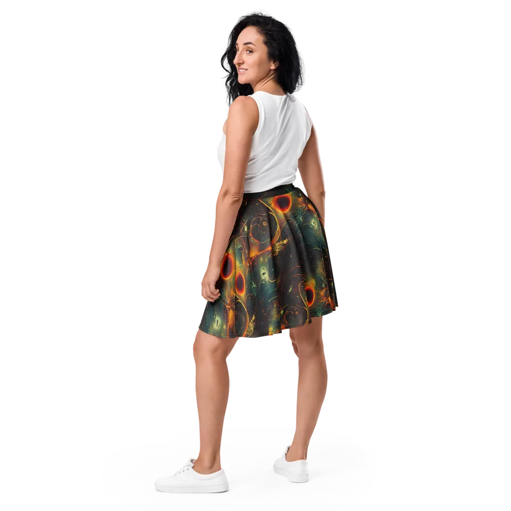 Templesmith Twirl on Skater Skirt — Back
