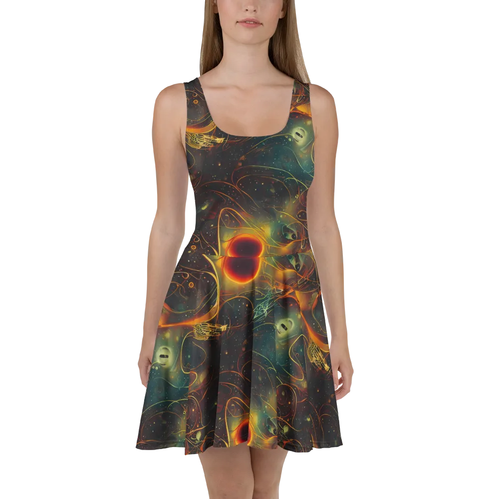 Templesmith Twirl on Skater Dress — Front