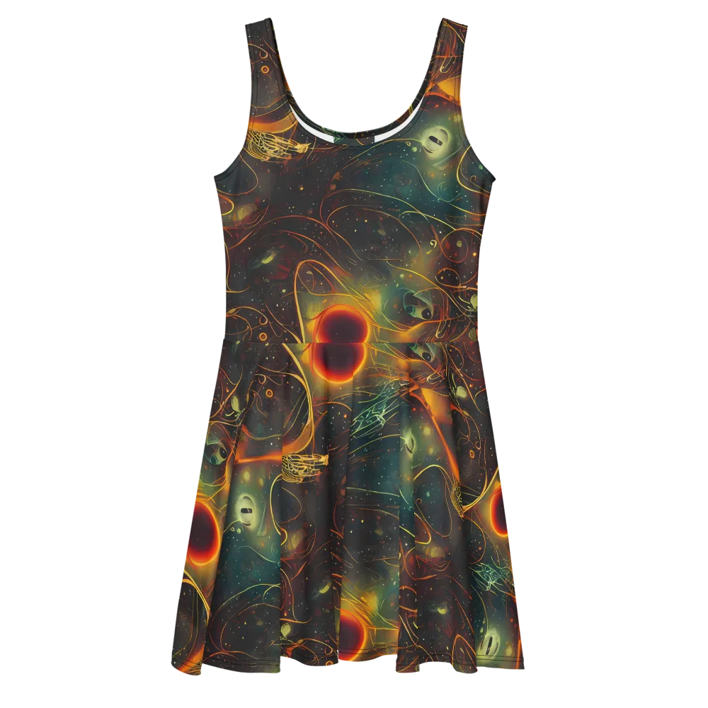 Templesmith Twirl on Skater Dress — Front