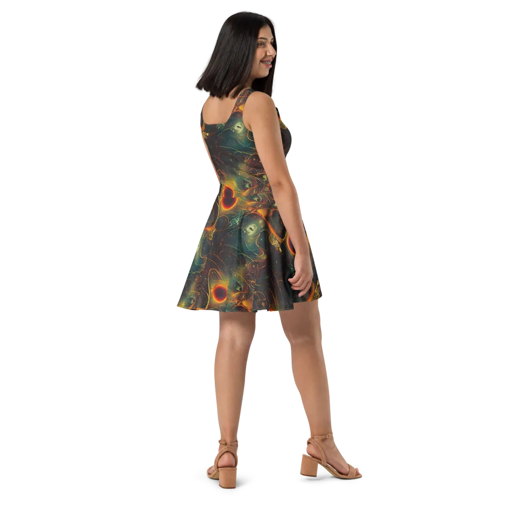 Templesmith Twirl on Skater Dress — Right