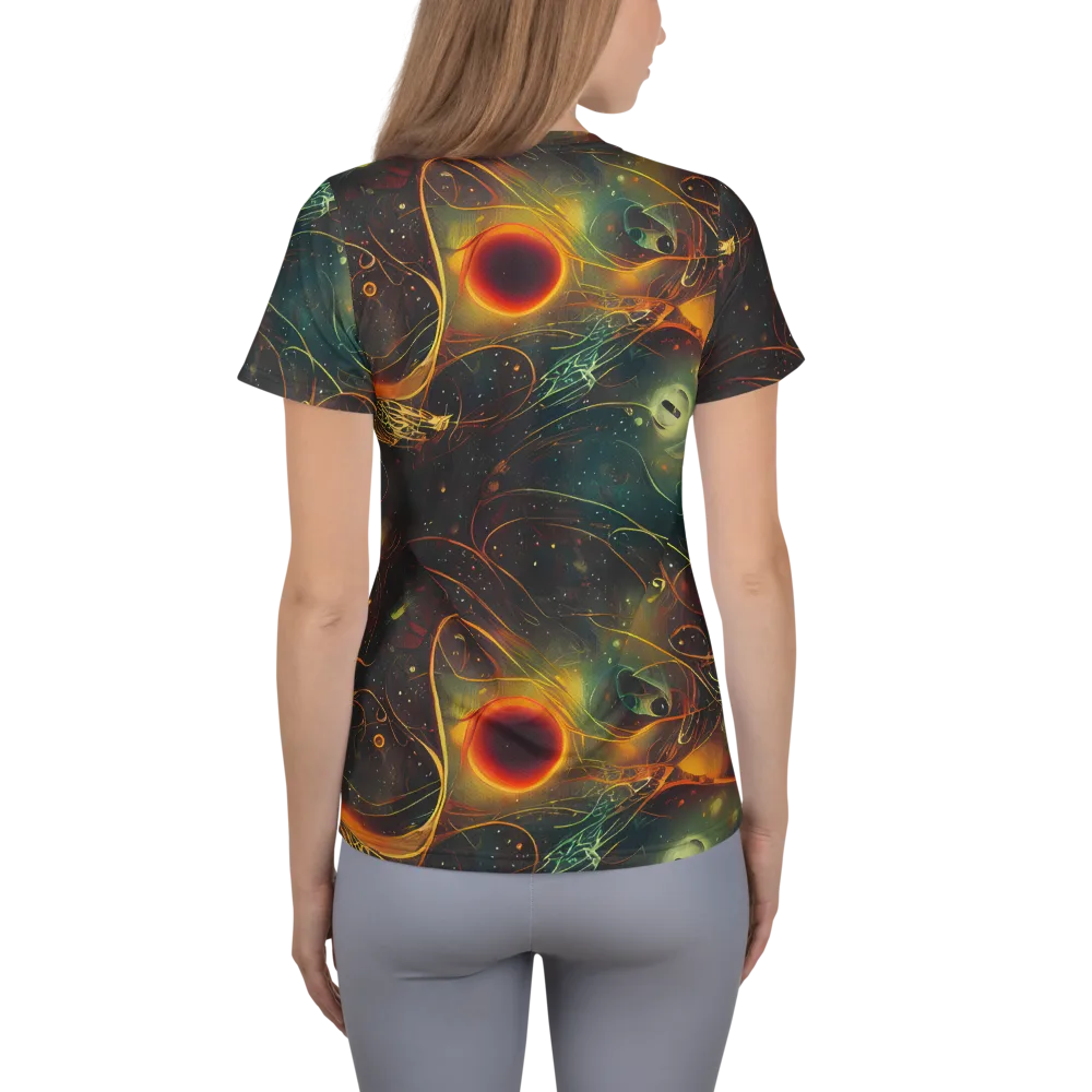 Templesmith Twirl on Women's Athletic T-Shirt — Back