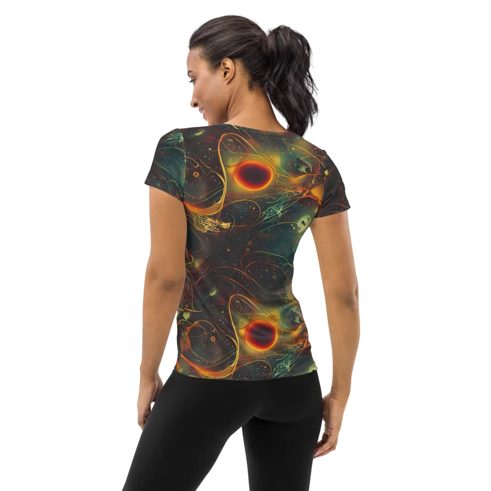 Templesmith Twirl on Women's Athletic T-Shirt — Back