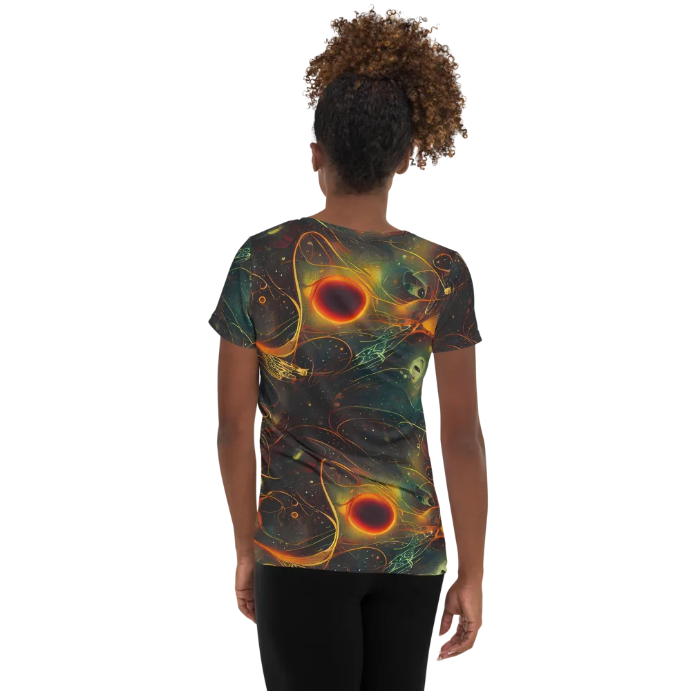 Templesmith Twirl on Women's Athletic T-Shirt — Back