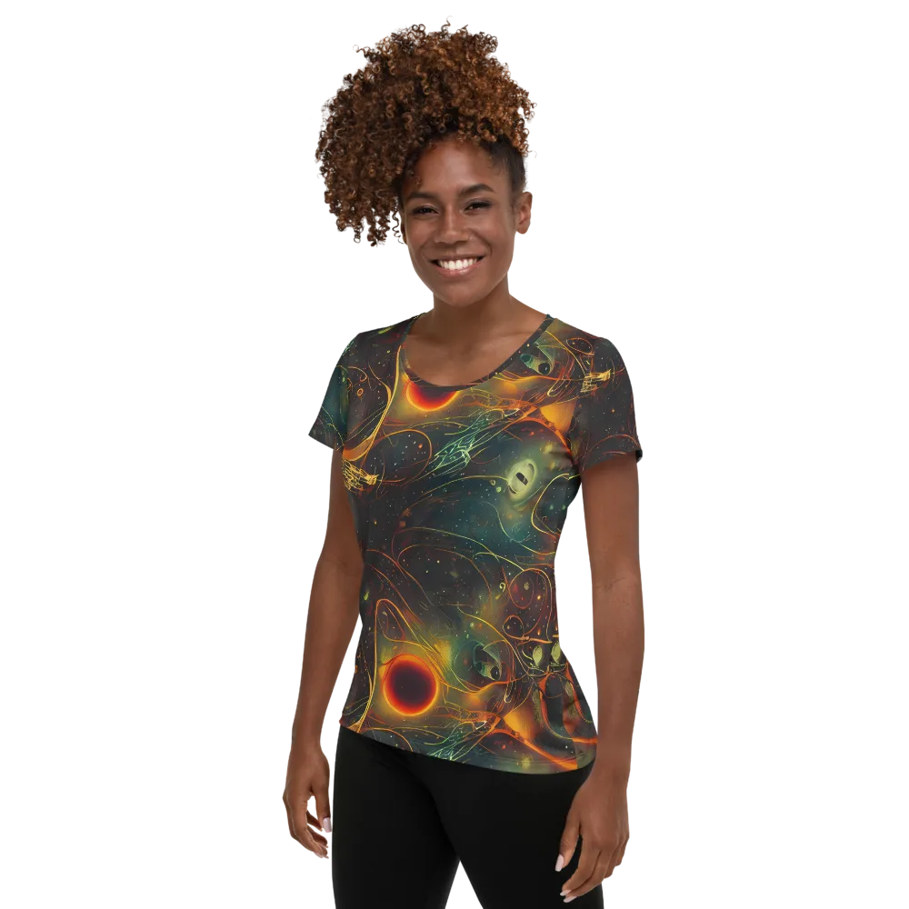 Templesmith Twirl on Women's Athletic T-Shirt — Left