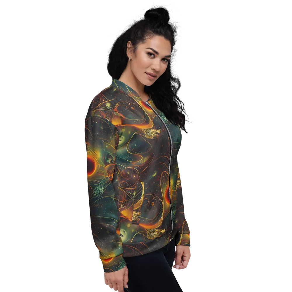 Templesmith Twirl on Bomber Jacket — Right