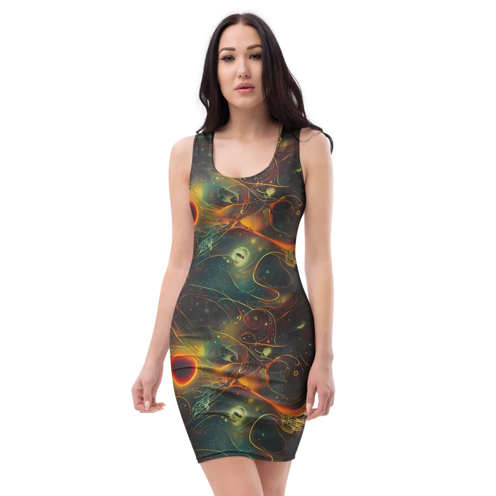 Templesmith Twirl on Bodycon Dress — Front