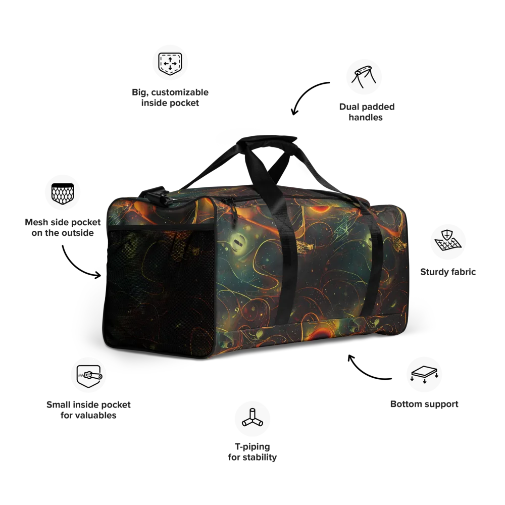 Templesmith Twirl on Duffle Bag — Right Front
